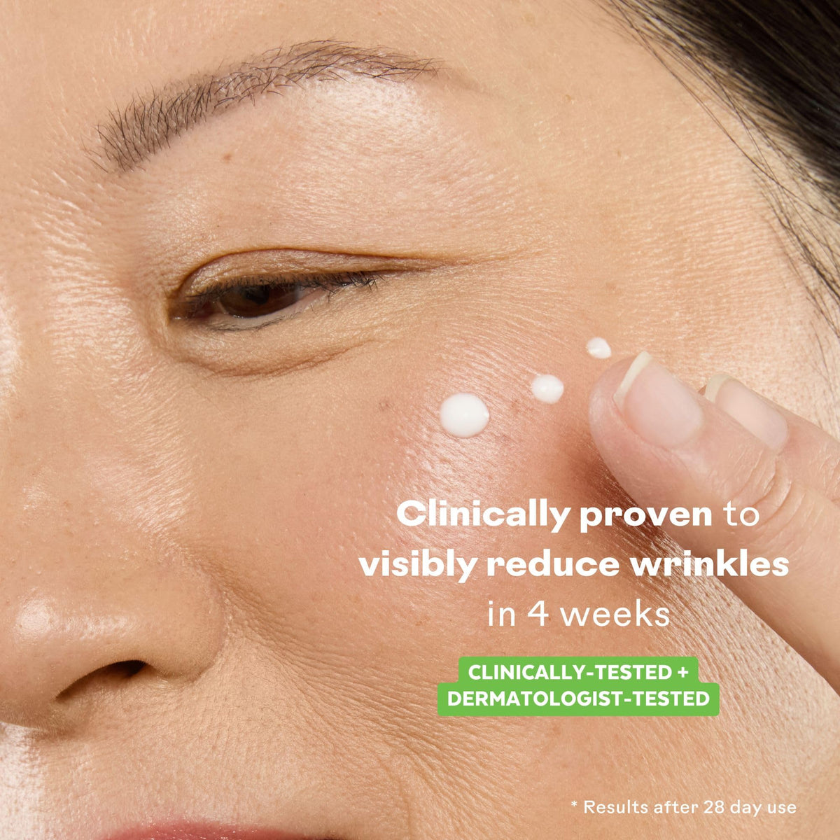 Three Ships applying serum at night in routine showing calming bedtime benefit