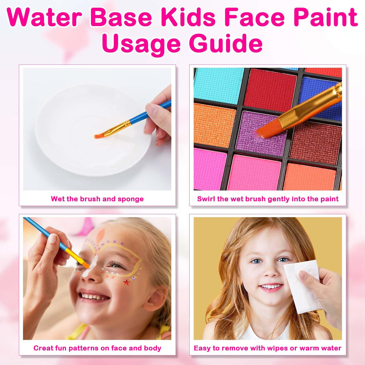 Thrilez cosplay stage makeup example demonstrating bright, washable effects