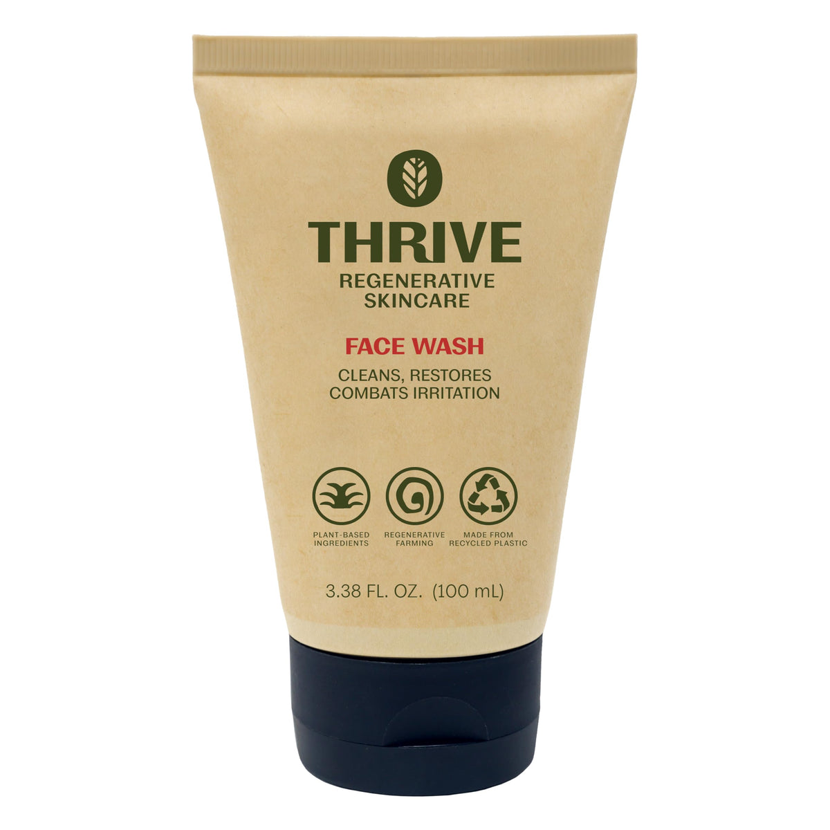 Thrive Natural Care front tube showing clean packaging and benefits