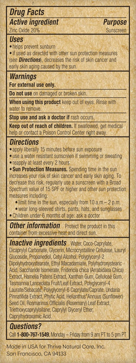 Thrive Natural Care in outdoor setting protecting skin while enjoying sunlight