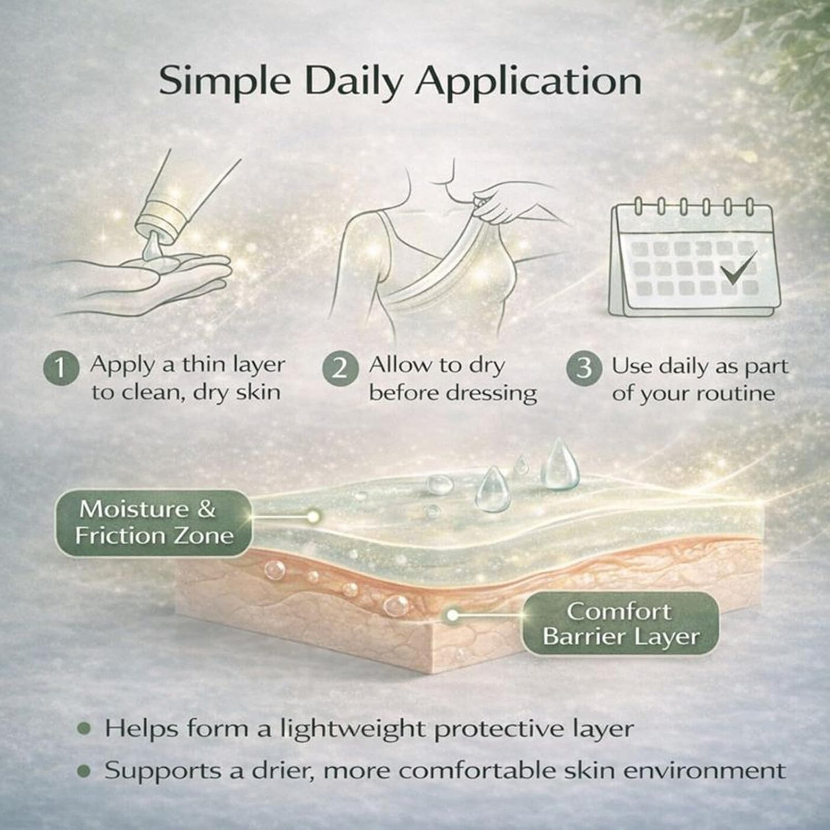 THUIOP on bathroom counter illustrating daily routine ease and comfort