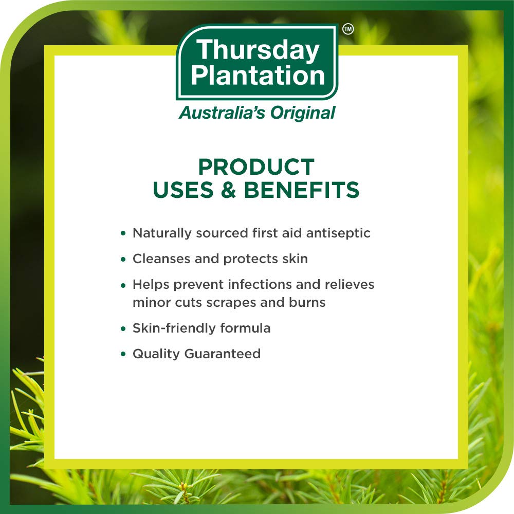 Thursday Plantation oil being dispensed from dropper for precise dosing benefit