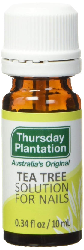 Thursday Plantation front packaging showing 10 ml bottle and label, clear identification