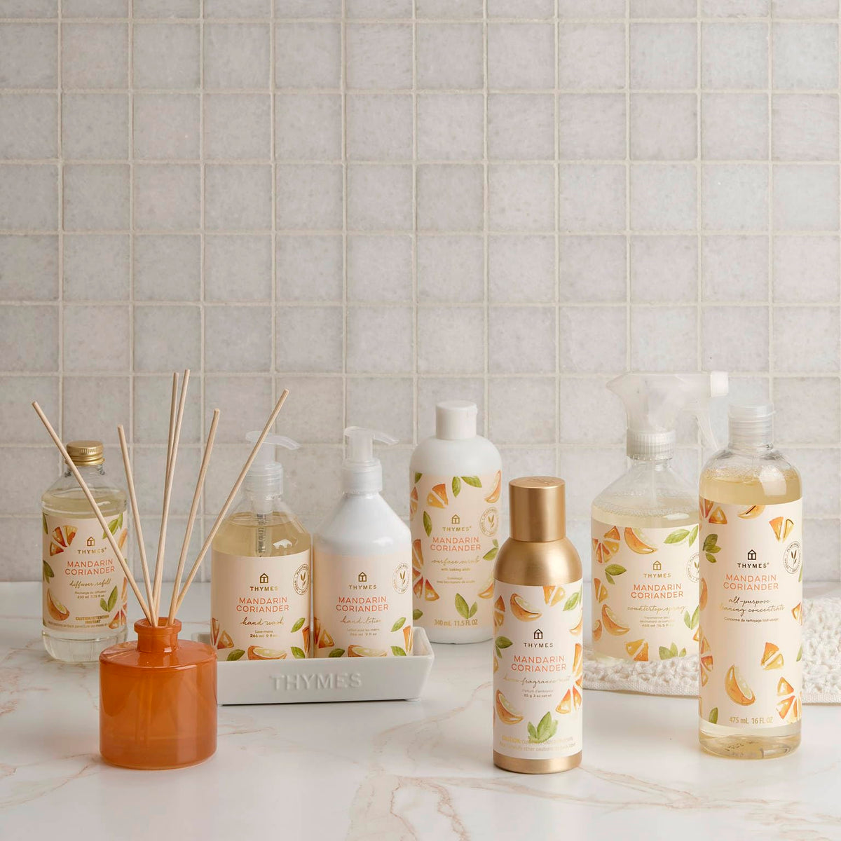 Thymes bottle beside botanical ingredients showing natural extract benefits