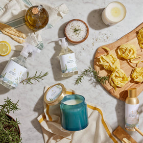 Thymes label closeup highlighting botanical design and elegant packaging benefit