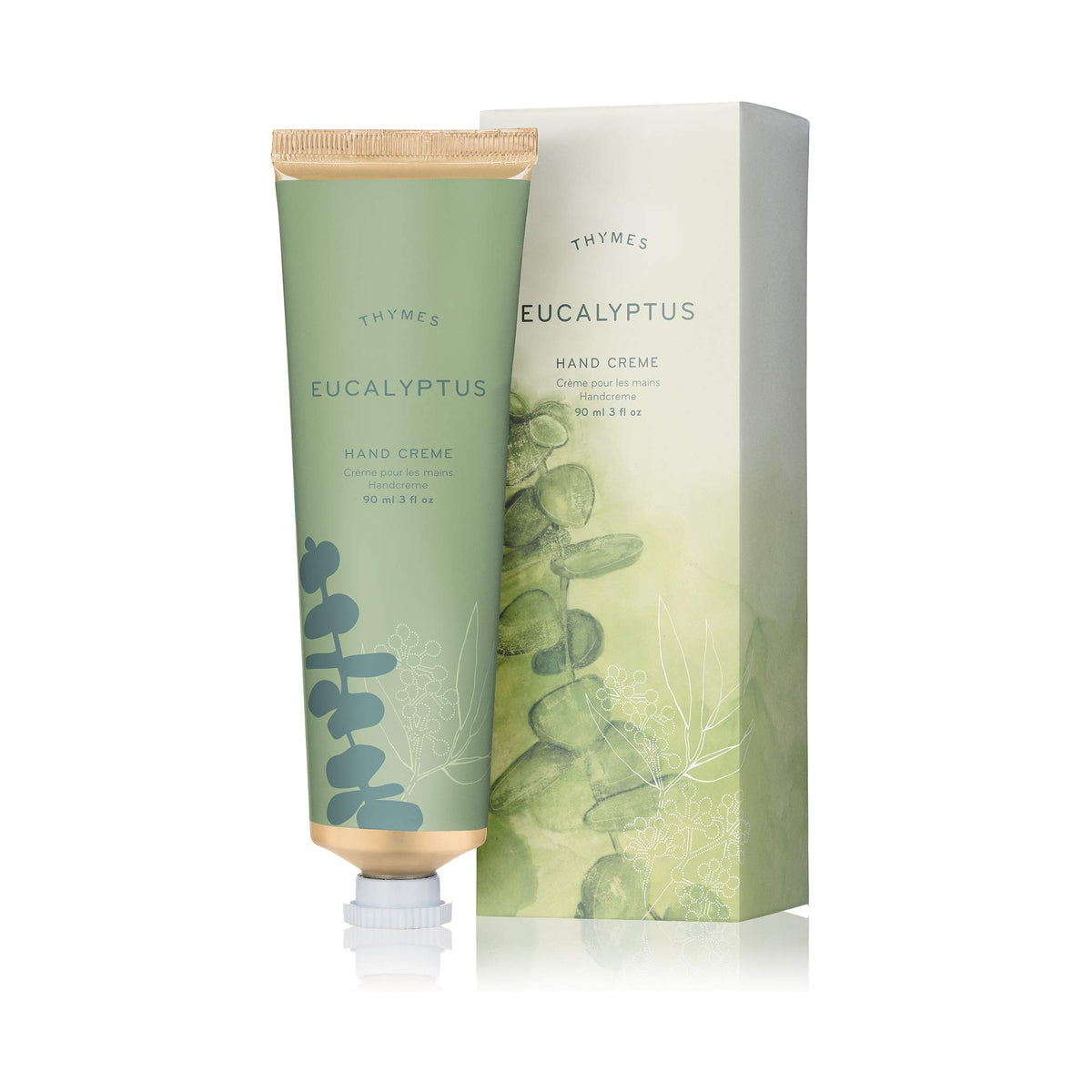 Thymes front tube showing eucalyptus scent and easy identification