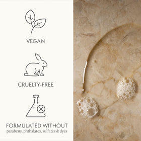 Thymes glass bottle detail emphasizing upscale, refillable design