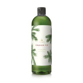 Thymes Frasier Fir front packaging showing 24.5 fl oz refill bottle and label benefit