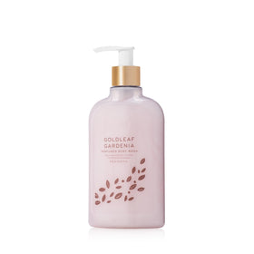 Thymes front pump bottle showing product and easy dispensing benefit
