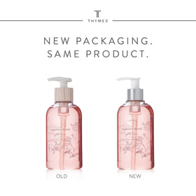 Thymes pump detail demonstrating easy dispensing and controlled use