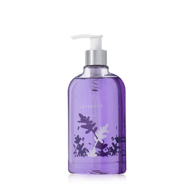 Thymes front packaging showing bottle and calming lavender scent benefits