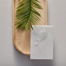Thymes bottle in kitchen while hands are washed showing effective cleansing benefit