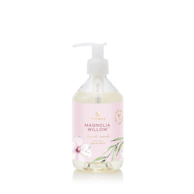 Thymes front packaging showing bottle and pump, communicates quality