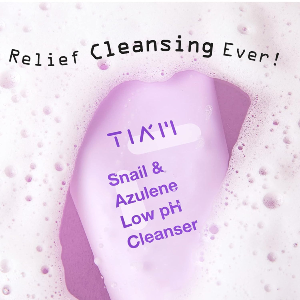 TIA'M ingredient callout snail mucin emphasizing deep hydration and resilience