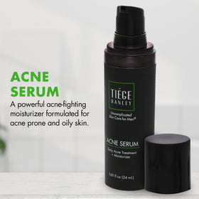 Tiege Hanley dropper dispensing serum showing concentrated formula control