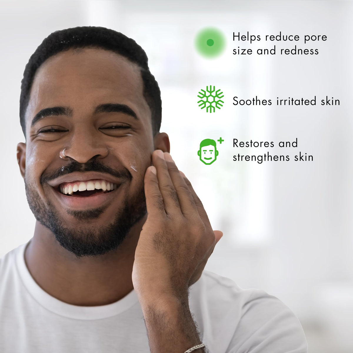 Tiege Hanley ingredients label highlighting salicylic acid and tea tree oil