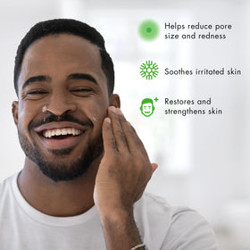 Tiege Hanley ingredients label highlighting salicylic acid and tea tree oil