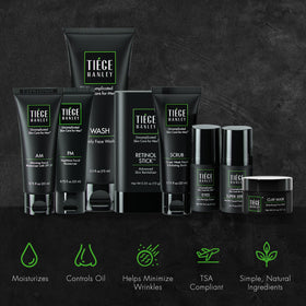 Tiege Hanley clay mask being applied to draw out impurities effectively