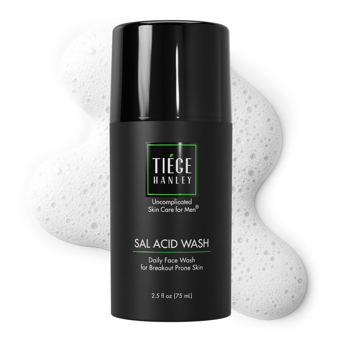 Tiege Hanley front packaging showing product and branding, promotes convenience