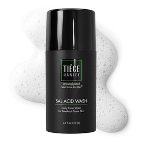 Tiege Hanley front packaging showing product and branding, promotes convenience