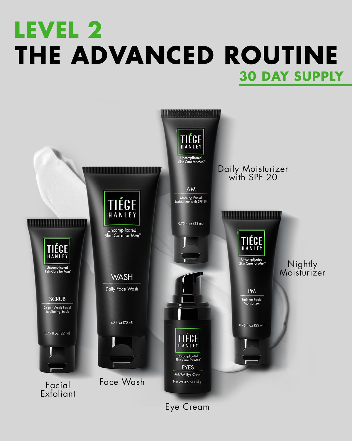 Tiege Hanley Daily Face Wash pump detail for fast, effective cleansing