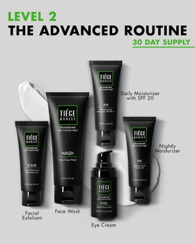Tiege Hanley Daily Face Wash pump detail for fast, effective cleansing