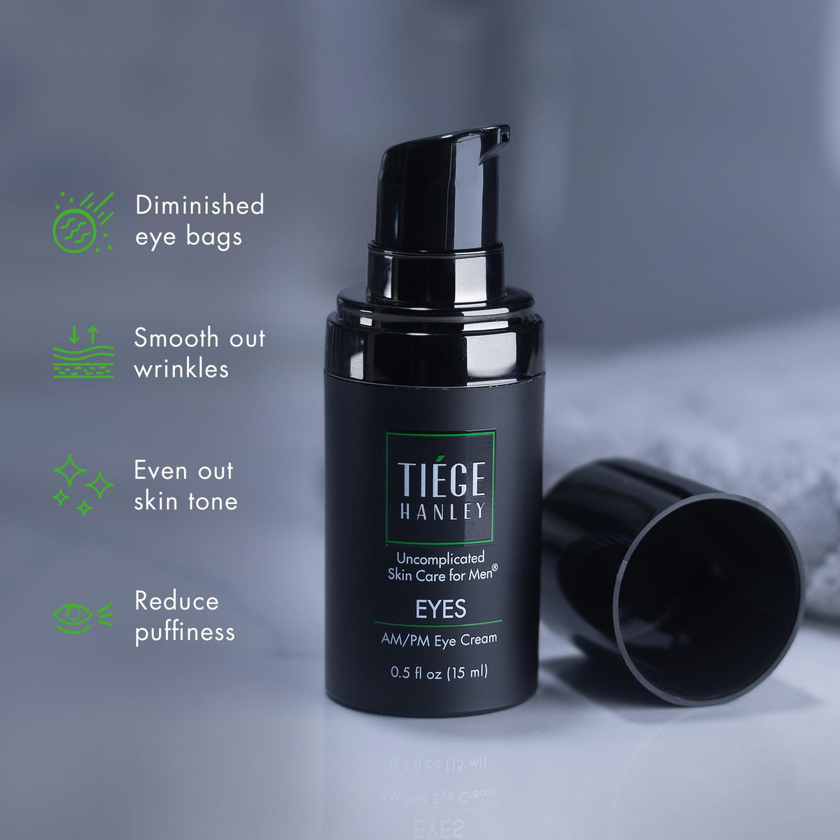 Tiege Hanley ingredient arrangement with hyaluronic acid and niacinamide for brightening