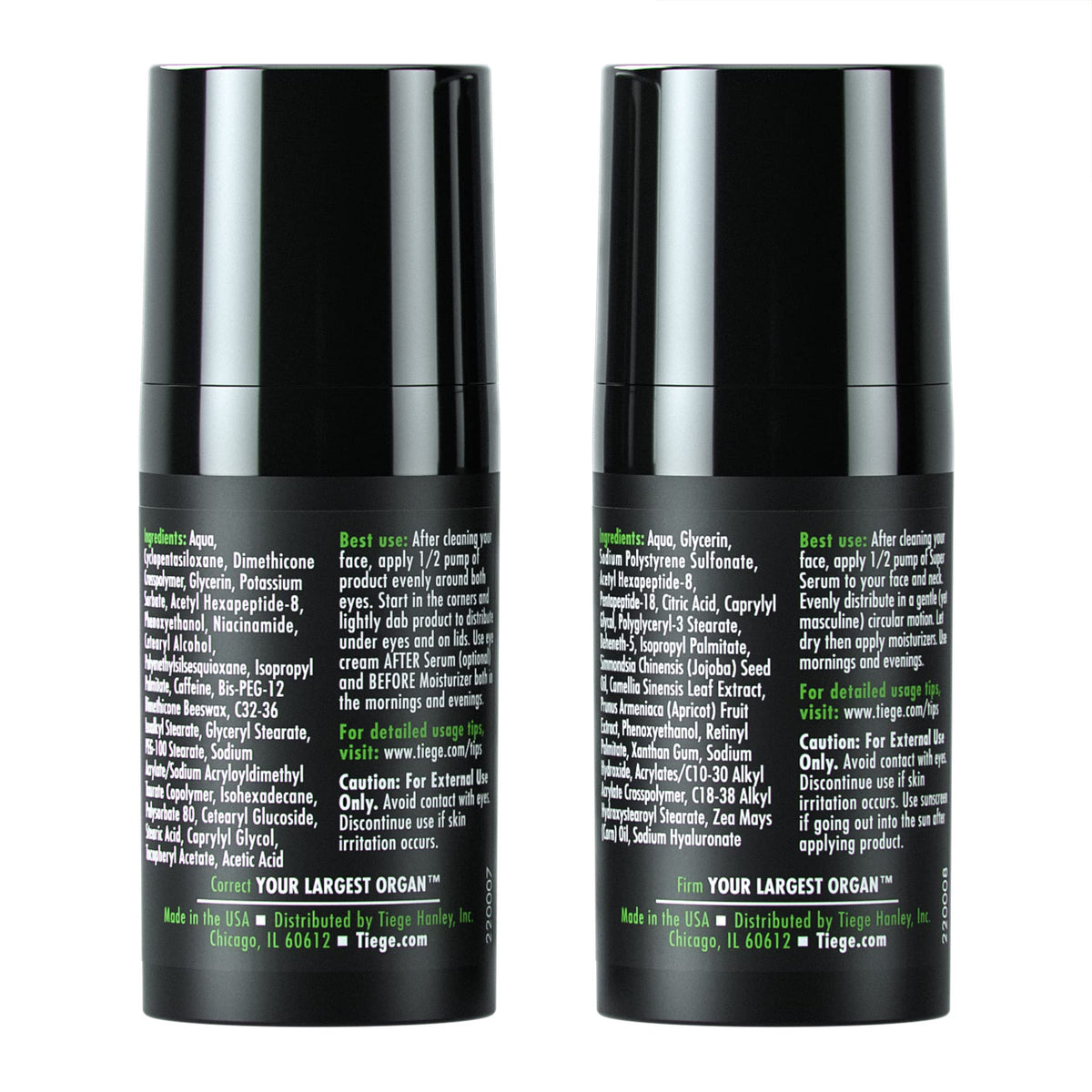 Tiege Hanley EYES cream texture close-up showing lightweight finish for delicate skin