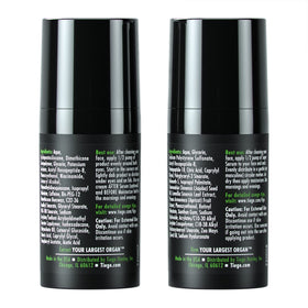 Tiege Hanley EYES cream texture close-up showing lightweight finish for delicate skin
