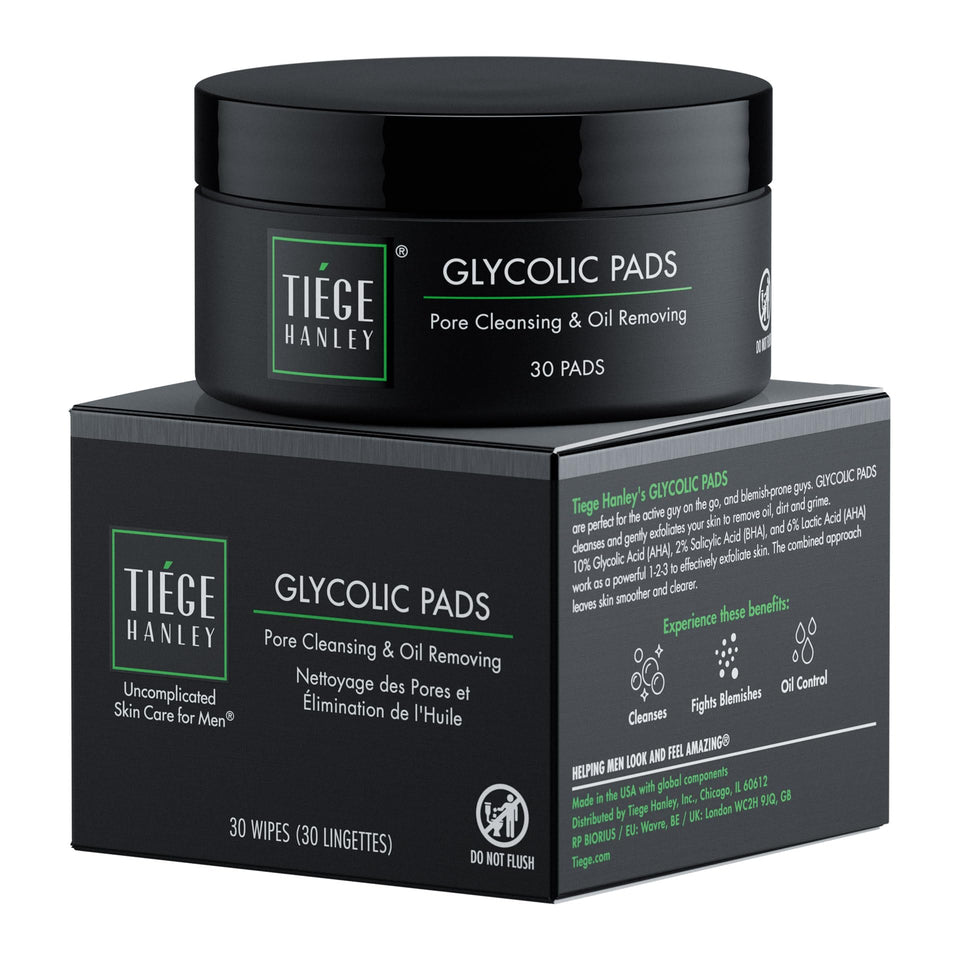 Tiege Hanley front packaging showing tub and product branding for quick identification and convenience