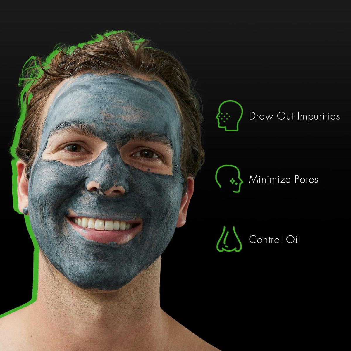 Tiege Hanley rinsing mask off under warm water to show effective removal benefit
