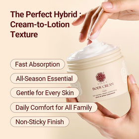 TIELA size comparison with hand holding jar showing portable 200ml convenience benefit