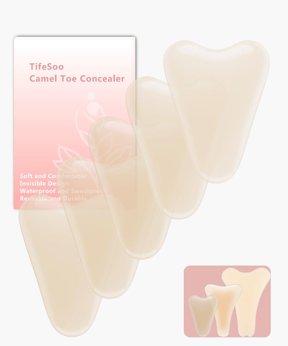 Tifesoo front packaging showing five small silicone concealer pads for discreet smoothing