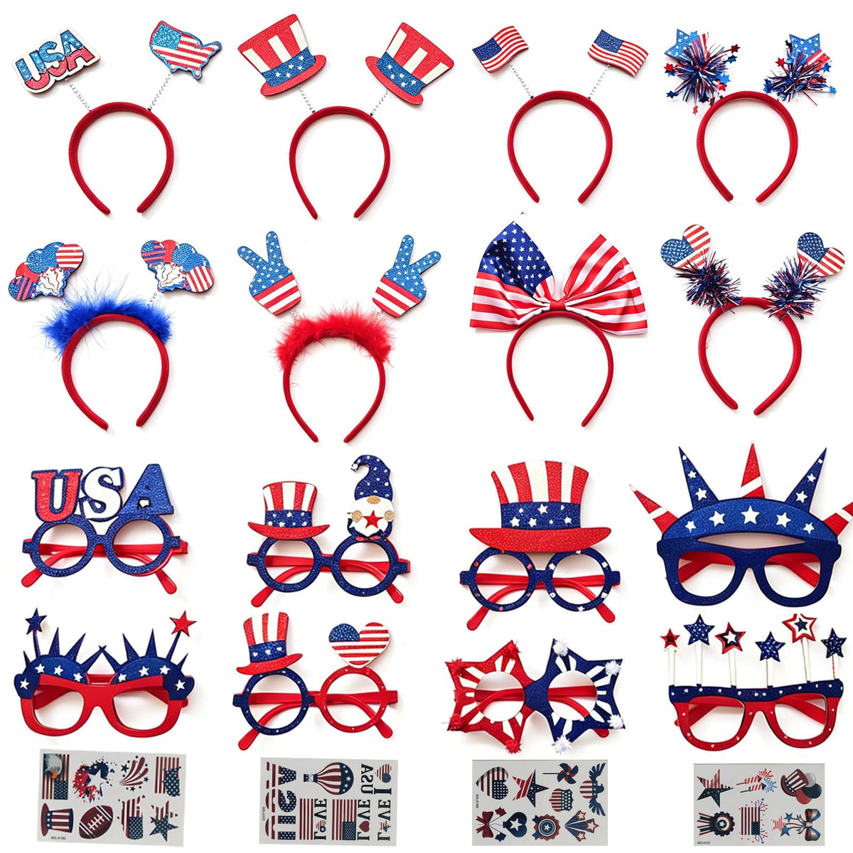 Tifwsea front packaging showing full 20-piece patriotic set and benefit
