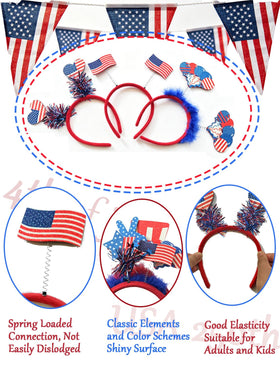 Tifwsea variety of red white blue glasses laid out for easy selection benefit