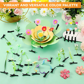 Tigeen clips in hair styled ponytail adding playful color and easy wear