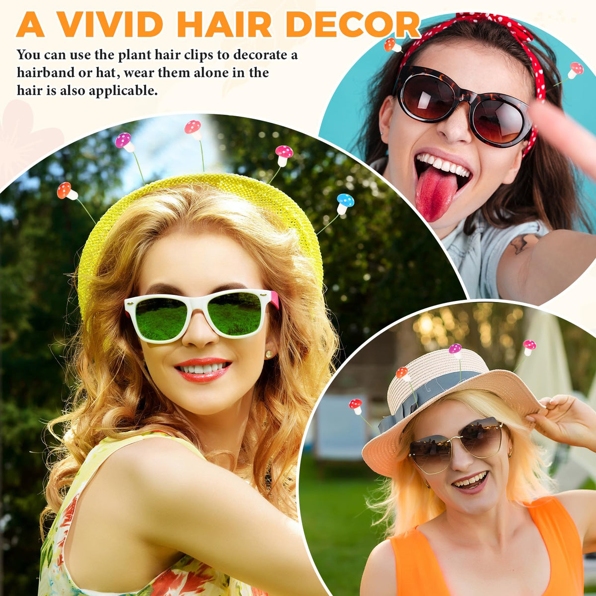 Tigeen clips attached to a headband showing versatile accessory use benefit