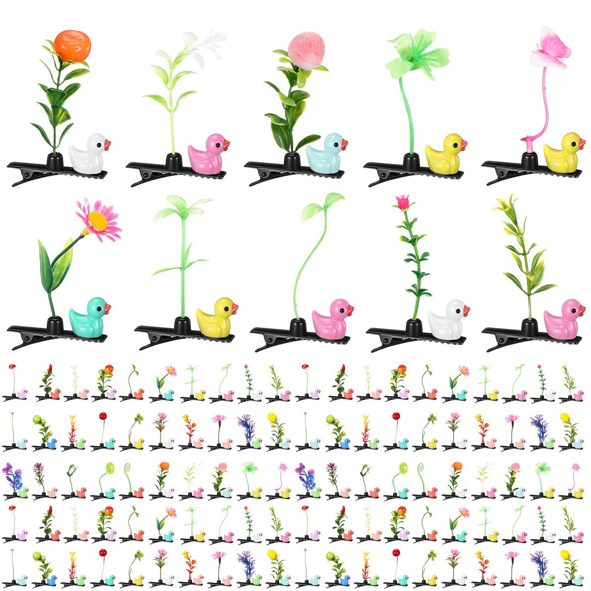 tigeen front packaging showing 100 colorful clips and easy bulk value