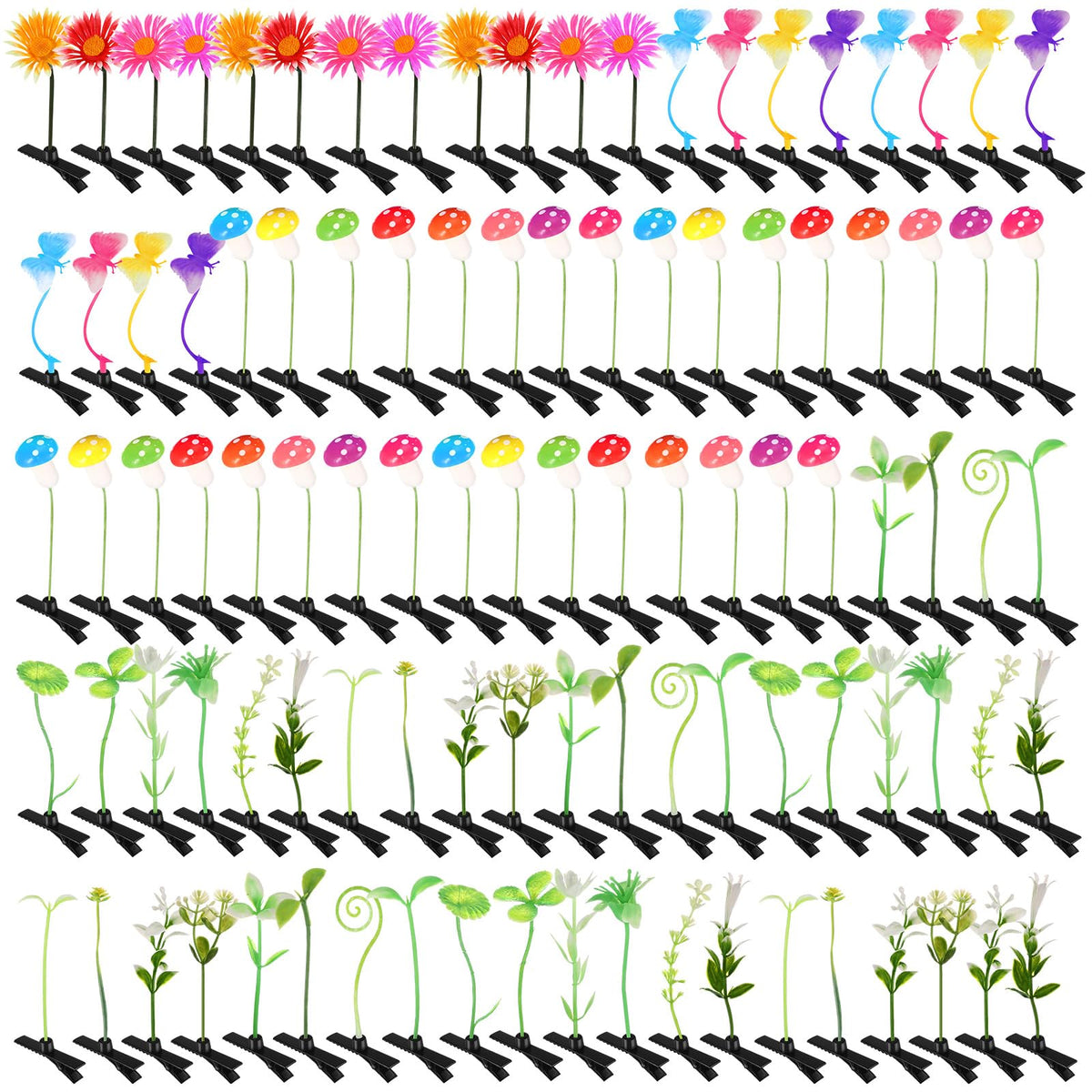 Tigeen front packaging showing 100 colorful sprout clips and assortment benefits