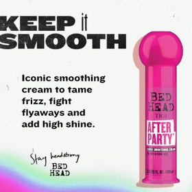 TIGI Bed Head cream on palm demonstrating lightweight consistency and control