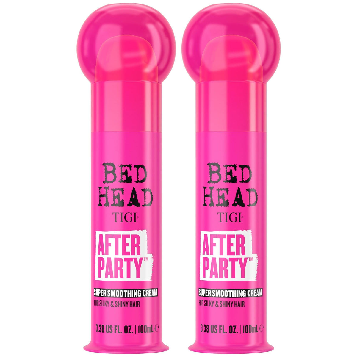 TIGI Bed Head front packaging showing two 3.38 oz tubes for smooth hair
