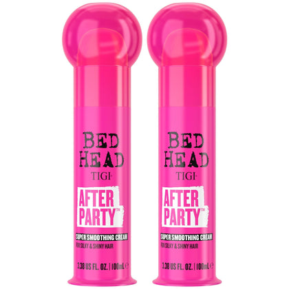 TIGI Bed Head front packaging showing two 3.38 oz tubes for smooth hair