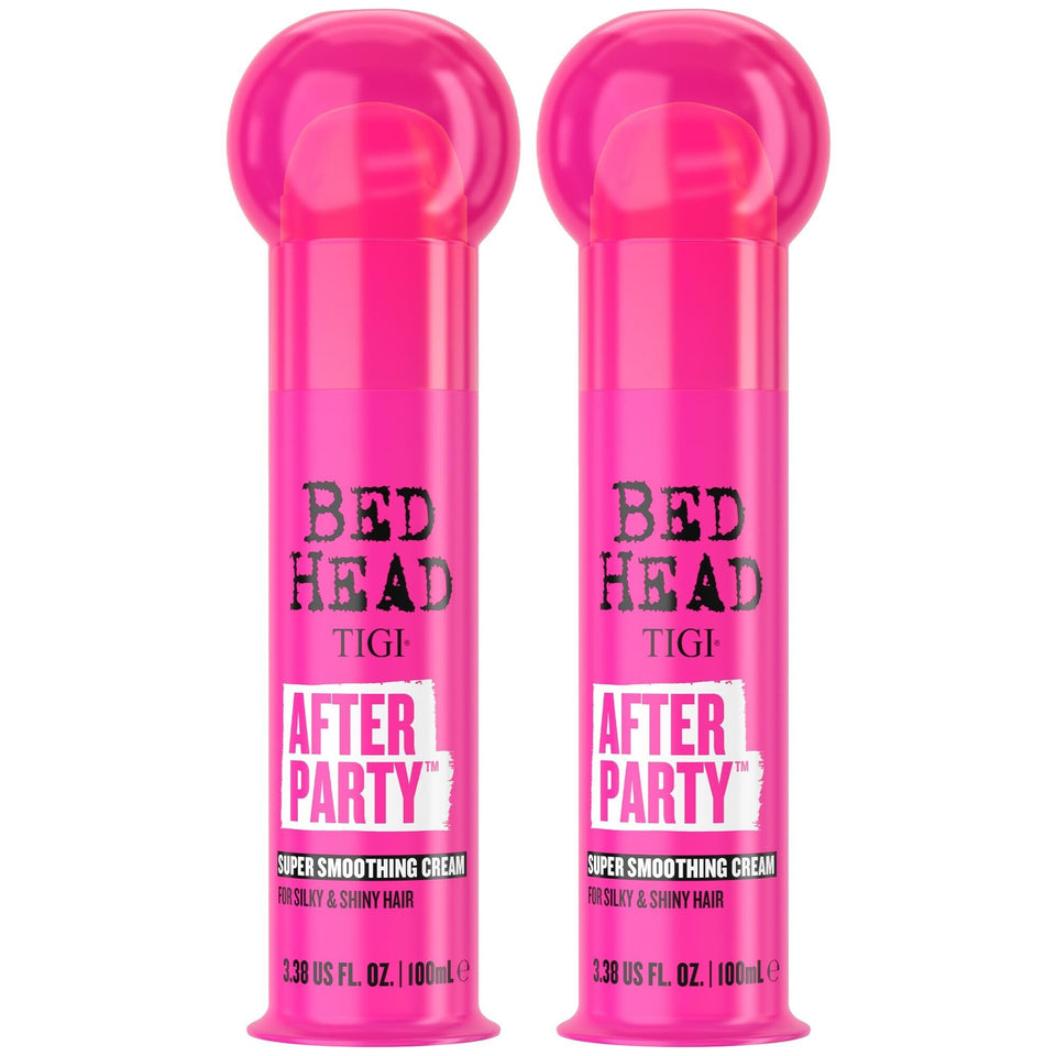 TIGI Bed Head front packaging showing two 3.38 oz tubes for smooth hair