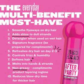 TIGI Bed Head lifestyle shot with fruit suggesting fresh Summer Fruit fragrance