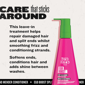 TIGI Bed Head application on damp hair demonstrating detangling benefit
