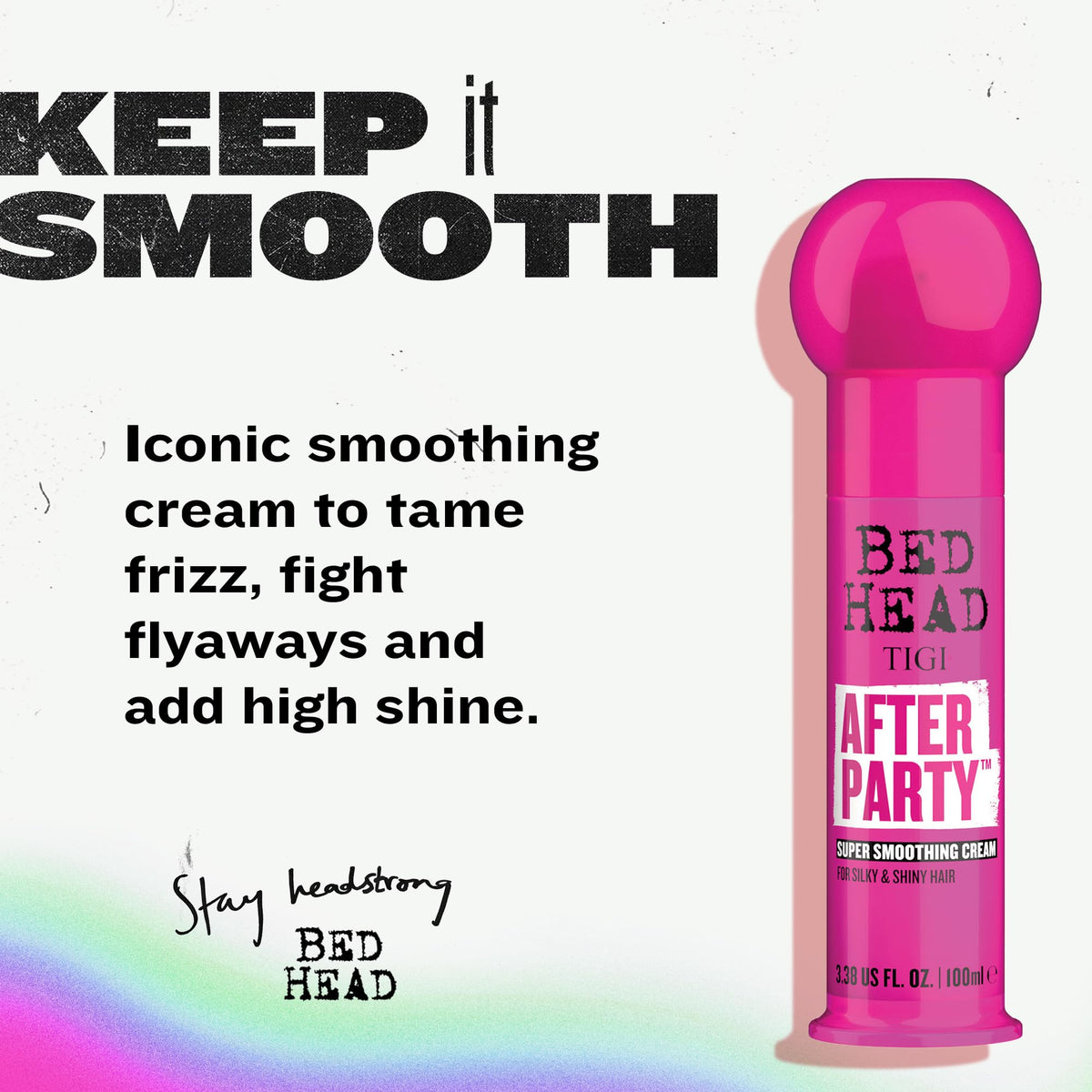 TIGI Bed Head being applied to damp hair for frizz control benefit