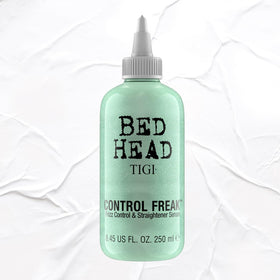 TIGI Bed Head bottle next to ruler showing 8.45 fl oz size for value