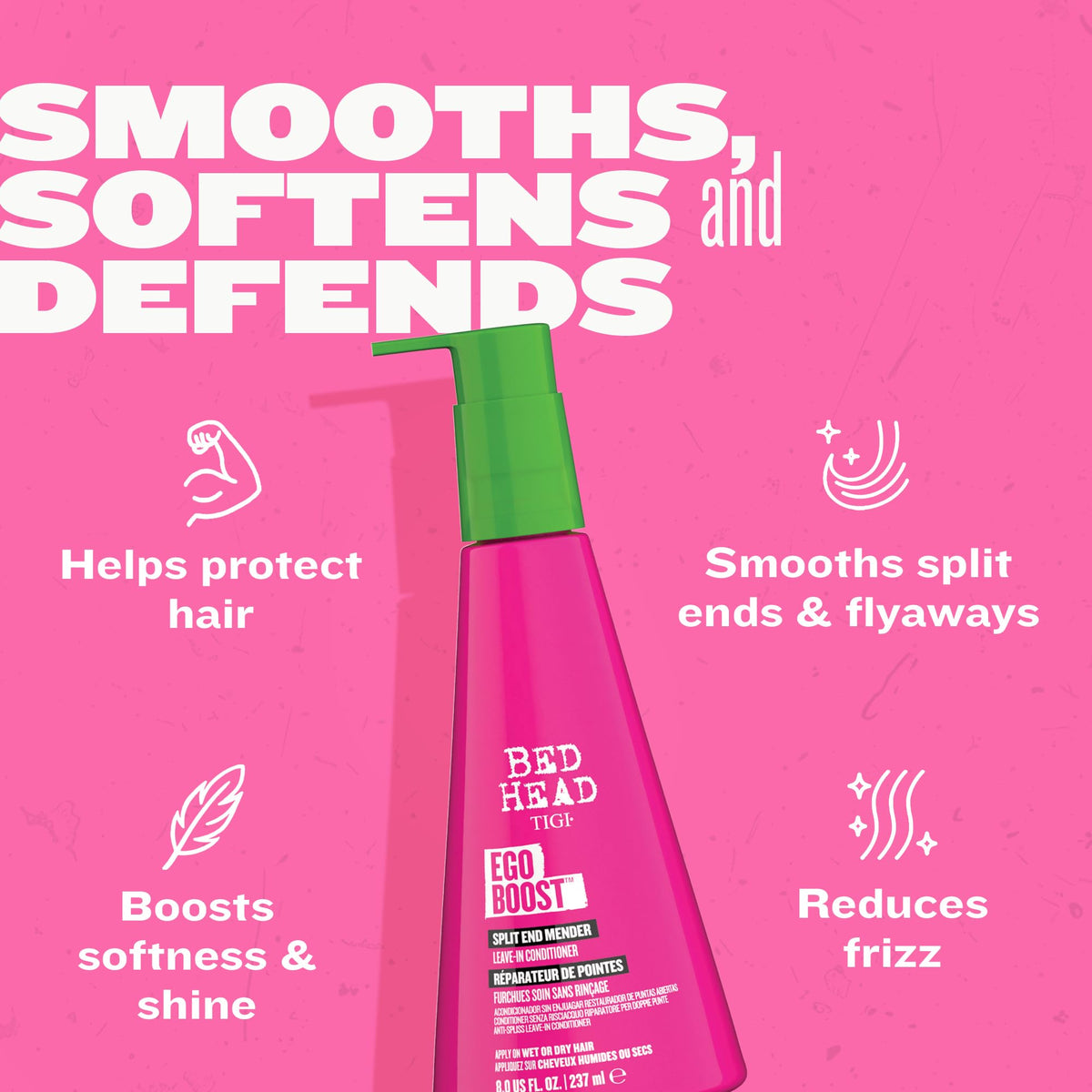 TIGI Bed Head cream texture closeup showing smooth moisturizing texture