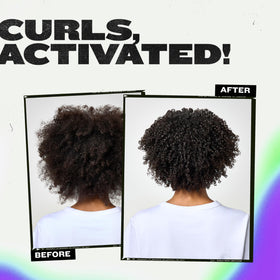 TIGI Bed Head used with a diffuser for lifted, voluminous curls