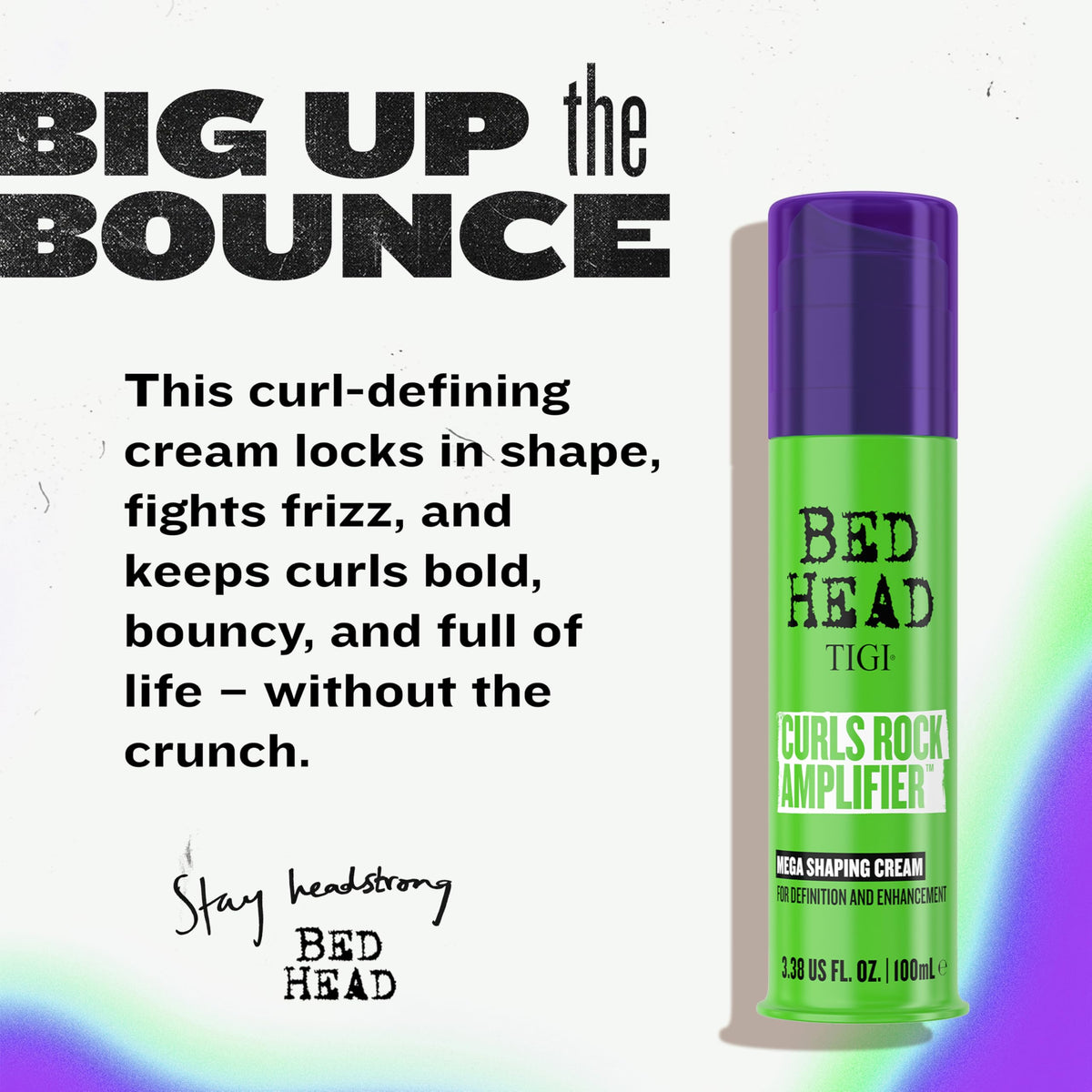 TIGI Bed Head cream texture close-up highlighting smooth hydration